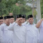 Para pegawai saat mengikuti apel (Foto:Humas/Neco EP)
